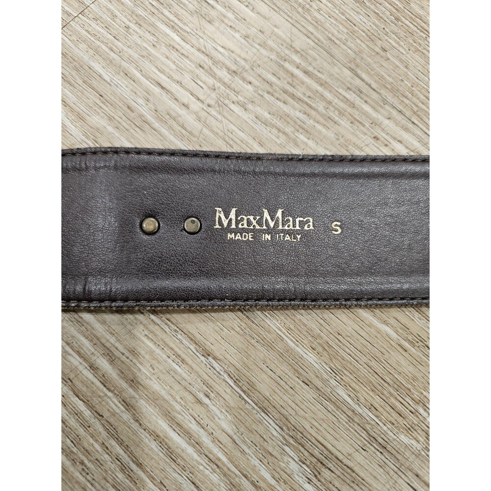 Max Mara Brown Women's Belt Size Small Made In Italy - Picture 6 of 8